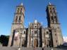A catedral de Puebla, no México
